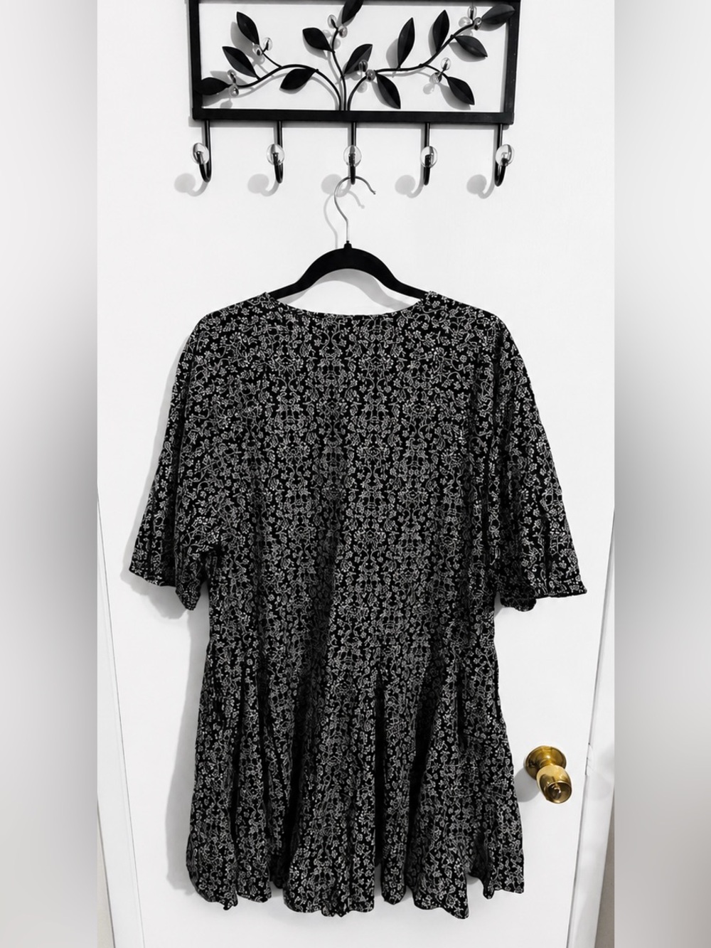 NWT Universal Thread Black & White Floral Swing Dress XL - Picture 2 of 8